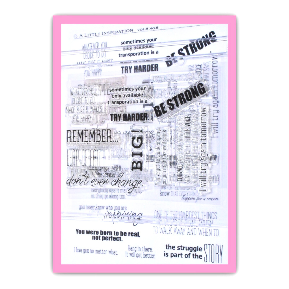 Papertrey Ink Vol. 8 No. 8 A Little Inspiration Stamp Set Scrapbooking Supplies